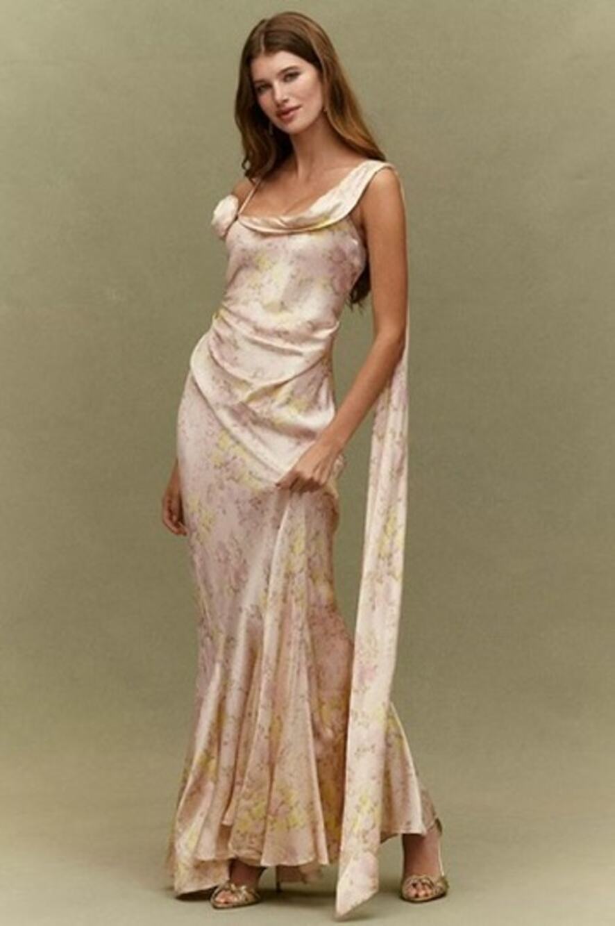 BHLDN Isla Scarf Printed Maxi Dress, NWT, Size M